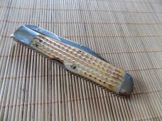 Rare CASE Swing Guard Bradford Tested 61050L SAB Knife, with burnt corn cob handles.