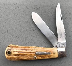 Vintage REMINGTON Mini BULLET TRAPPER 1991 Stag Handle