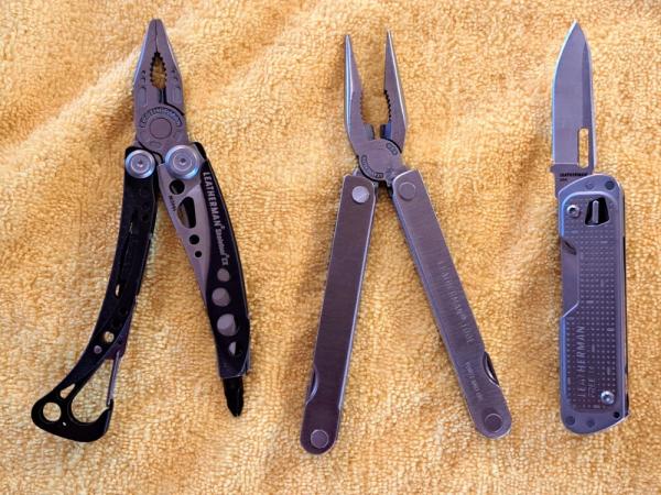 Leatherman Tool Collection; Lot of  3 Different Tools; Skeletool, Free T4; Vintage Leatherman Tool