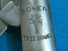 VINTAGE BOKER TREE BRAND 493 BARLOW BAREHEAD SAWCUT DELRIN FOLDING POCKET PEN KNIFE KNIVES OLD