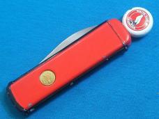 VINTAGE WHITE EAGLE GASOLINE GAS PUMP AD FRANKLIN MINT FM FOLDING POCKET KNIFE KNIVES OLD