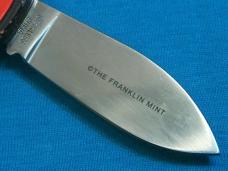VINTAGE WHITE EAGLE GASOLINE GAS PUMP AD FRANKLIN MINT FM FOLDING POCKET KNIFE KNIVES OLD