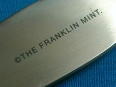VINTAGE WHITE EAGLE GASOLINE GAS PUMP AD FRANKLIN MINT FM FOLDING POCKET KNIFE KNIVES OLD