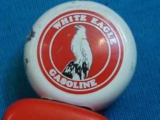 VINTAGE WHITE EAGLE GASOLINE GAS PUMP AD FRANKLIN MINT FM FOLDING POCKET KNIFE KNIVES OLD