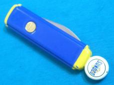 VINTAGE BLUE SUNOCO GASOLINE GAS PUMP AD FRANKLIN MINT FM FOLDING POCKET KNIFE KNIVES OLD