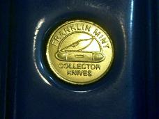 VINTAGE BLUE SUNOCO GASOLINE GAS PUMP AD FRANKLIN MINT FM FOLDING POCKET KNIFE KNIVES OLD
