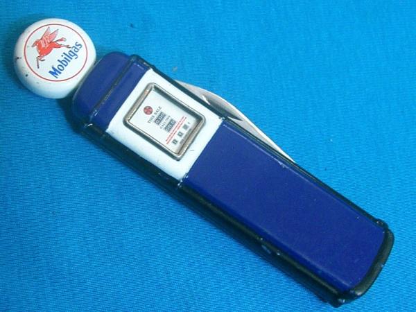 VINTAGE PEGASUS MOBILGAS GASOLINE GAS PUMP AD FRANKLIN MINT FM FOLDING POCKET KNIFE KNIVES OLD VINTAGE PEGASUS MOBILGAS GASOLINE GAS PUMP AD FRANKLIN MINT FM FOLDING POCKET KNIFE KNIVES OLD