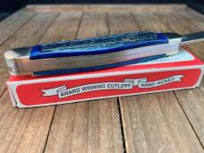 Henckels by Boker Stockman Blue Pin Feather Jigged Bone Solingen Germany