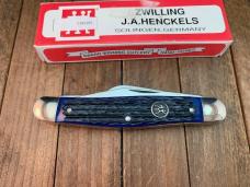 Henckels by Boker Stockman Blue Pin Feather Jigged Bone Solingen Germany