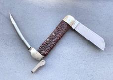 VINTAGE SCHRADE WALDEN NY 735 Sailors Rigging Rope Knife MARLIN SPIKE NAVY