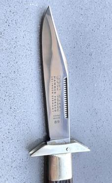 Vintage BUCK CREEK 89 SOLINGEN Bone Cheetah Style Swing-guard Folder 