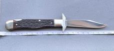 Vintage BUCK CREEK 89 SOLINGEN Bone Cheetah Style Swing-guard Folder 