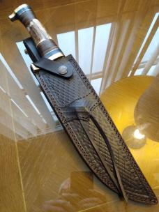HUGH MARBLES REPRODUCTION STAG HANDLE BOWIE.
