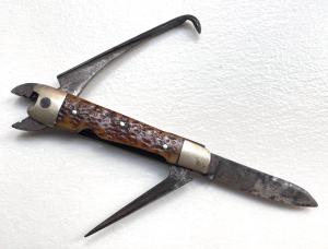 Antique BARNETT TOOL CO Wrench Knife PAT JC LEWIS 1900 