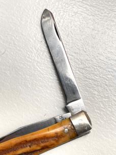VINTAGE KA-BAR Two-Blade Folder STAG 