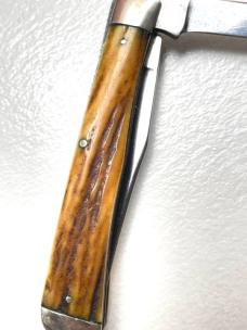 VINTAGE KA-BAR Two-Blade Folder STAG 