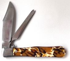 PARIS BEAD CELLULOID COKE BOTTLE FISH SCALER KNIFE PARIS BEAD CELLULOID COKE BOTTLE FISH SCALER KNIFE