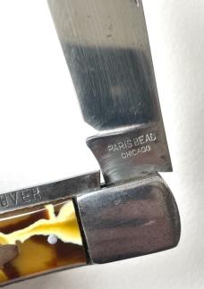 PARIS BEAD CELLULOID COKE BOTTLE FISH SCALER KNIFE PARIS BEAD CELLULOID COKE BOTTLE FISH SCALER KNIFE