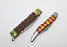 (2) Vintage Automatic Switchblades - Hammer Brand USA & Homcrun - Parts or Repair (read..)