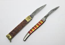 (2) Vintage Automatic Switchblades - Hammer Brand USA & Homcrun - Parts or Repair (read..)