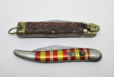 (2) Vintage Automatic Switchblades - Hammer Brand USA & Homcrun - Parts or Repair (read..)