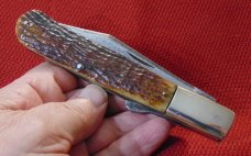 VINTAGE USED CONDITION NORTHFIELD UN-X-LD   KNIFE CO. LOCKBACK FOLDING HUNTER 1876-1919