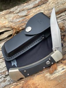 BUCK 110 AUTO ELITE NICKEL BOLSTER WITH SHEATH & BOX