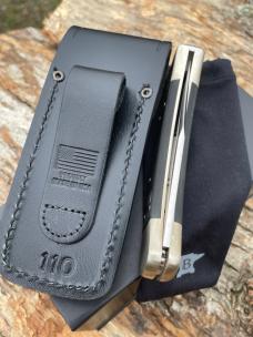 BUCK 110 AUTO ELITE NICKEL BOLSTER WITH SHEATH & BOX