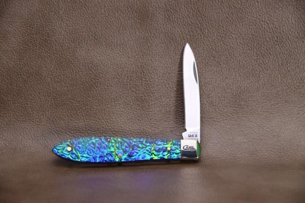 CASE BLACK SEA DICHROLAM TEAR DROP FOLDING KNIFE 25115