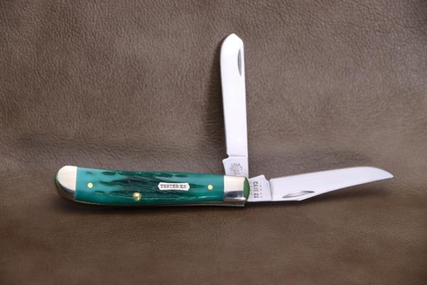 W.R. Case Mini Trapper 48948 – Jade Bone Kinfolk Jig 6207SS W.R. Case Mini Trapper 48948 – Jade Bone Kinfolk Jig 6207SS