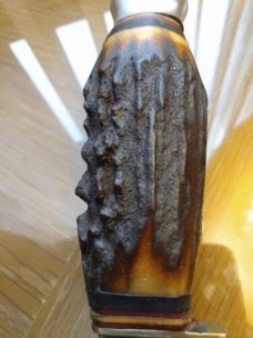 SUPER KNARLY STAG HANDLE ON SHEATH KNIFE