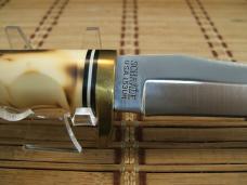 SCHRADE UNCLE HENRY 153UH GOLDEN SPIKE 1980'S HIGH CARBON STEEL USA KNIFE, SHEATH, STONE, BOX, PAPER