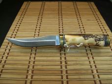 SCHRADE UNCLE HENRY 153UH GOLDEN SPIKE 1980'S HIGH CARBON STEEL USA KNIFE, SHEATH, STONE, BOX, PAPER