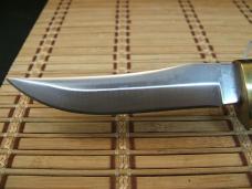 SCHRADE UNCLE HENRY 153UH GOLDEN SPIKE 1980'S HIGH CARBON STEEL USA KNIFE, SHEATH, STONE, BOX, PAPER