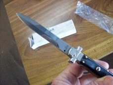 A. G. A. Campolin  Lever Maltese Cross Large 9 Incher Bayonet Lockback W/Brazilian Horn Handles NIB