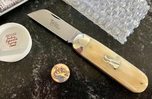 Great Eastern Cutlery Tidioute 363122 Toenail Clipper, India Smooth White Bone Handle, GEC 36, New 