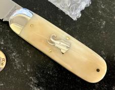 Great Eastern Cutlery Tidioute 363122 Toenail Clipper, India Smooth White Bone Handle, GEC 36, New Great Eastern Cutlery Tidioute 363122 Toenail Clipper, India Smooth White Bone Handle, GEC 36, New