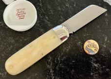 Great Eastern Cutlery Tidioute 363122 Toenail Clipper, India Smooth White Bone Handle, GEC 36, New Great Eastern Cutlery Tidioute 363122 Toenail Clipper, India Smooth White Bone Handle, GEC 36, New