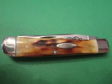 Case XX 1977 Blue Scroll Stag Trapper Pattern # 5254 SS Case XX 1977 Blue Scroll Stag Trapper Pattern # 5254 SS