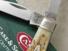 Case XX USA 2002 Amber Bone 6207 Mini Trapper Knife NIB Case XX USA 2002 Amber Bone 6207 Mini Trapper Knife NIB