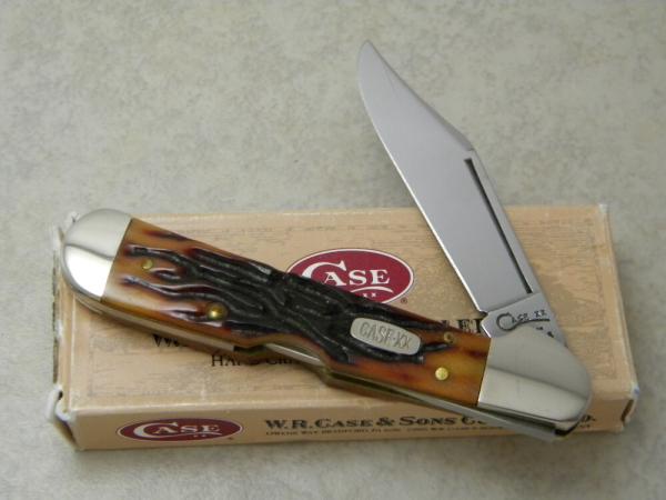 Case XX USA 61549L Amber Bone Copperlock Knife NIB Case XX USA 61549L Amber Bone Copperlock Knife NIB