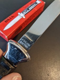 Vintage BELL Secret Agent OTF Switchblade Knife