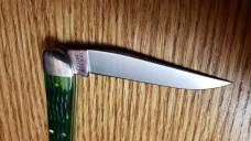 Great Eastern Cutlery 381117 Tractor Green Jigged Bone "38 Special" New in Tube W/Button, Wax Paper. Great Eastern Cutlery 381117 Tractor Green Jigged Bone "38 Special" New in Tube W/Button, Wax Paper.