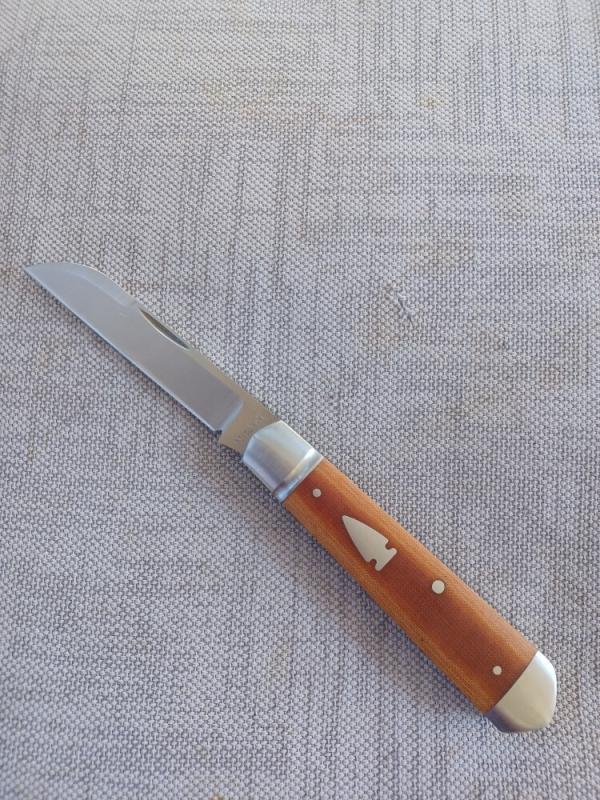 SALE Mitchell Vintage Butterscotch Bullet Head Jack.3.75"..Cpm154..bolsters & caps.coa.pouch.
