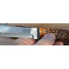 Colonial Fixed Blade Mint With Leather Sheath 9 1/4OAL Fishmaster Stainless 1950's Mirror Polish Colonial Fixed Blade Mint With Leather Sheath 9 1/4OAL Fishmaster Stainless 1950's Mirror Polish