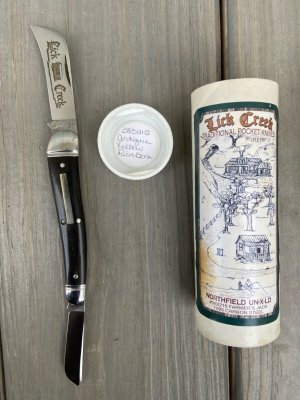  New old stock- Lick Creek Cutlery  GEC 383215 Farmer jack