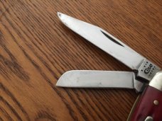 Case 6318 SS pocket worn red bone stockman edc