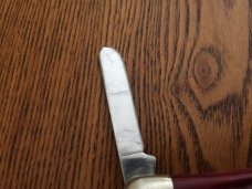 Case 6318 SS pocket worn red bone stockman edc