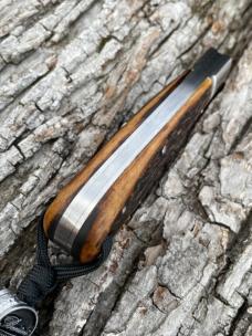 BENINI - FACAS CUSTOM STAG HANDLE SLIPJOINT FOLDER **VERY NICE BUILD**