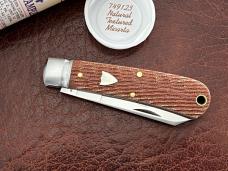 Great Eastern Cutlery GEC 74 Cotton Sampler Natural Textured Micarta 749123